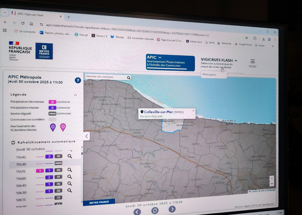 Pluies intenses : Météo France lance une prévision à 3 heures par commune avec le service Apic